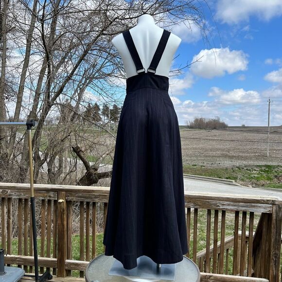 Free People Blue Apron Jumper Maxi Dress Size XS - Picture 5 of 12